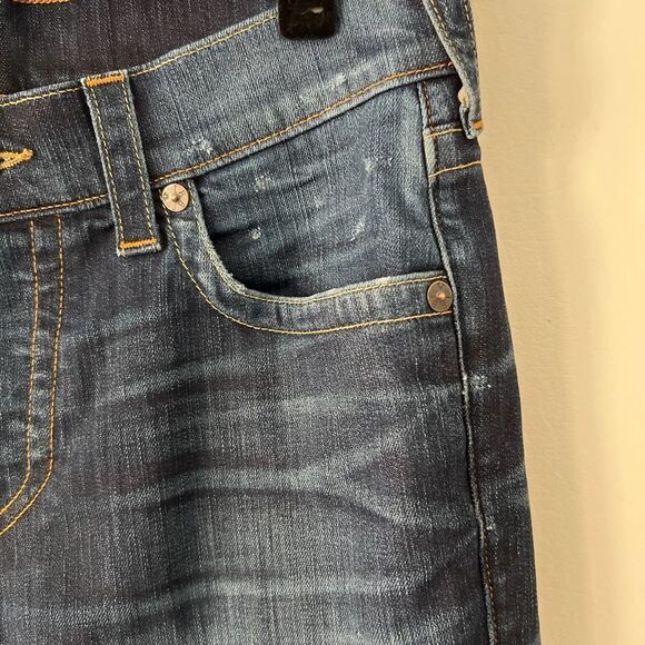 True Religion Rocco Relaxed Skinny Jeans Button Fly womens size 31 - Picture 3 of 9